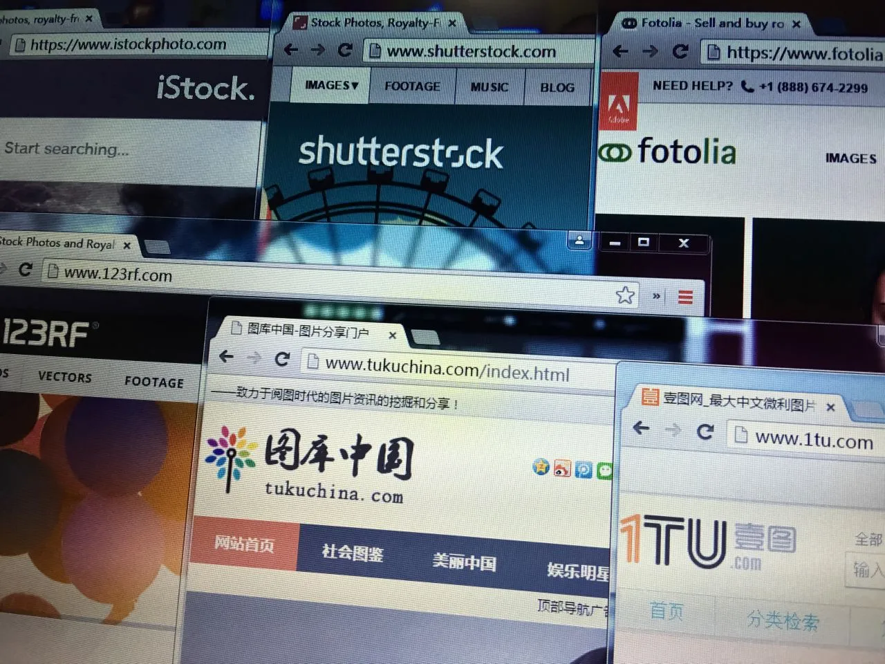 Photo of screen with Shutterstock logo Photo of screen with Shutterstock logo