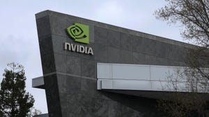Nvidia logo outside its corporate headquarters. Nvidia is being sued by authors who claim their books were used train LLMs on NeMo without permission.