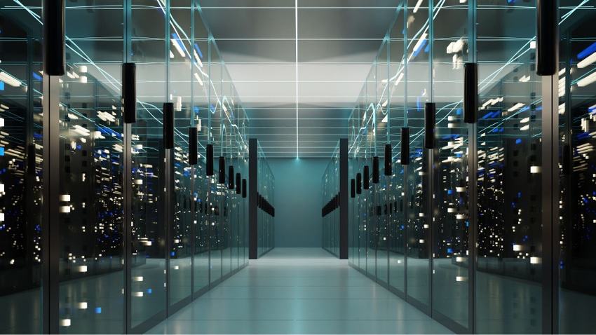 Digital rendering of a data center