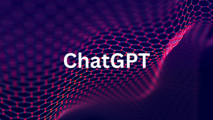 ChatGPT name on dark background