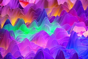 Abstract multicoloured wave pattern Abstract multicoloured wave pattern