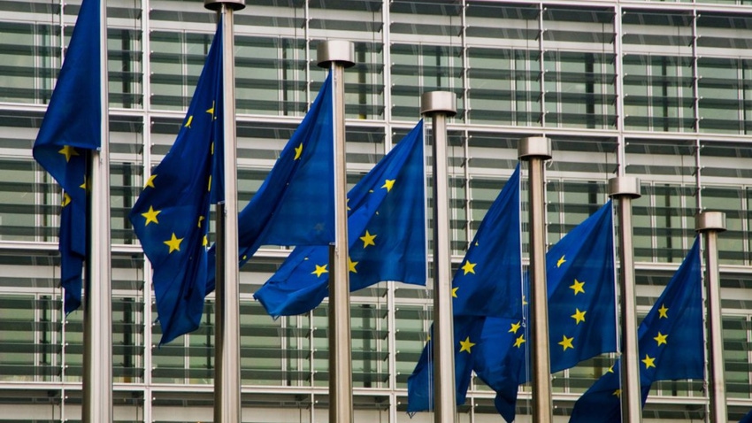 Photo of EU flags