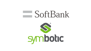 Logos of SoftBank and Symbotic