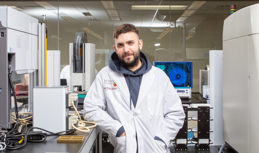 Jonathan Stokes, an assistant professor in McMaster’s Department of Biomedicine & Biochemistry