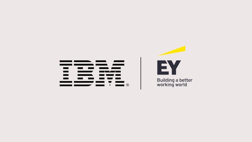 IBM, EY logos