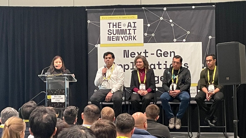 AI Summit New York panel. Panelists discussed obstacles to deploying generative AI and how to overcome them