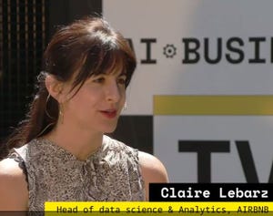 Claire Lebarz, head of data science at Airbnb, talks to Chuck Martin of AI Business