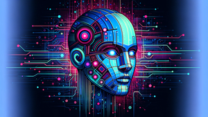 Robot head illustration