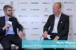 Max Smolaks, editor at AI Business, and Mark Watson, research VP, government and manufacturing at Omdia