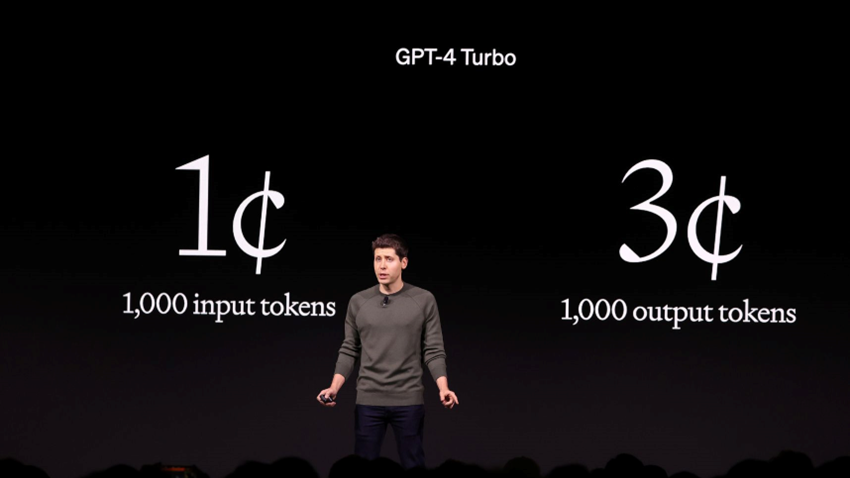 Sam Altman at OpenAI DevDay. OpenAI announced cheaper models to try and entice developers to use its AI Sam Altman at OpenAI DevDay. OpenAI announced cheaper models to try and entice developers to use its AI