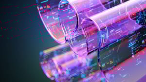 Digital wave with code Digital wave with code