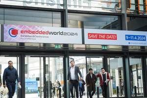 image shows the entrance to Embedded World 2024