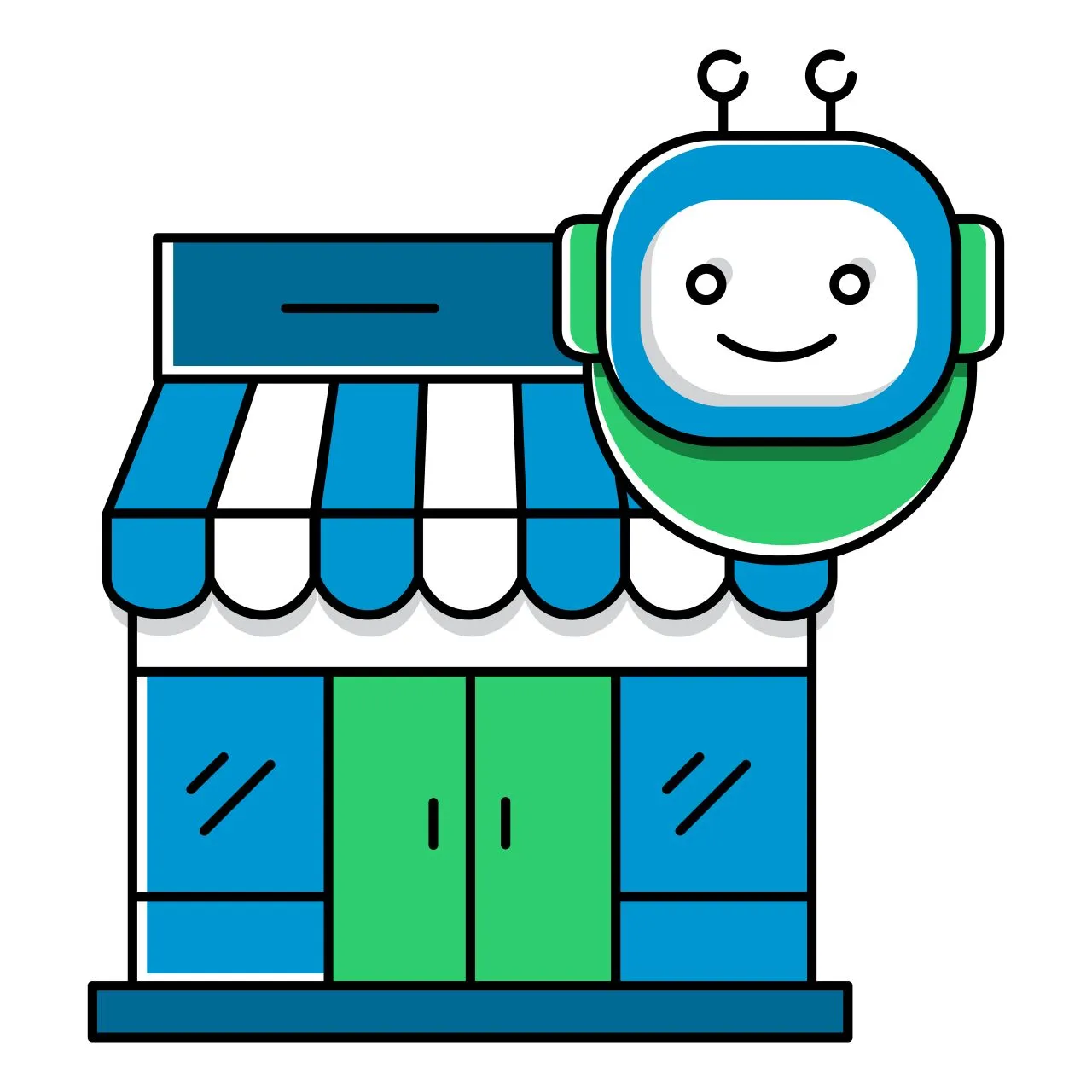 Illustration of small business AI Illustration of small business AI