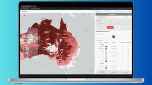 The Climate X risk platform in action, displaying Australia