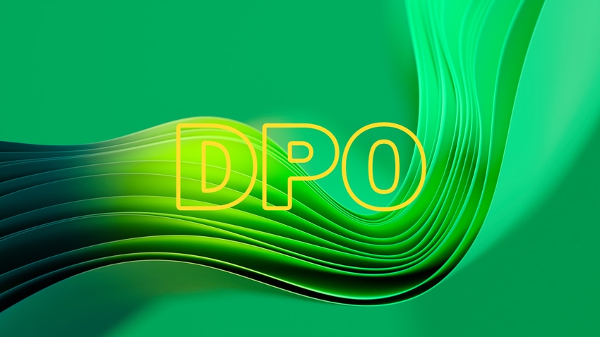 Abstract image with the letters DPO in the middle