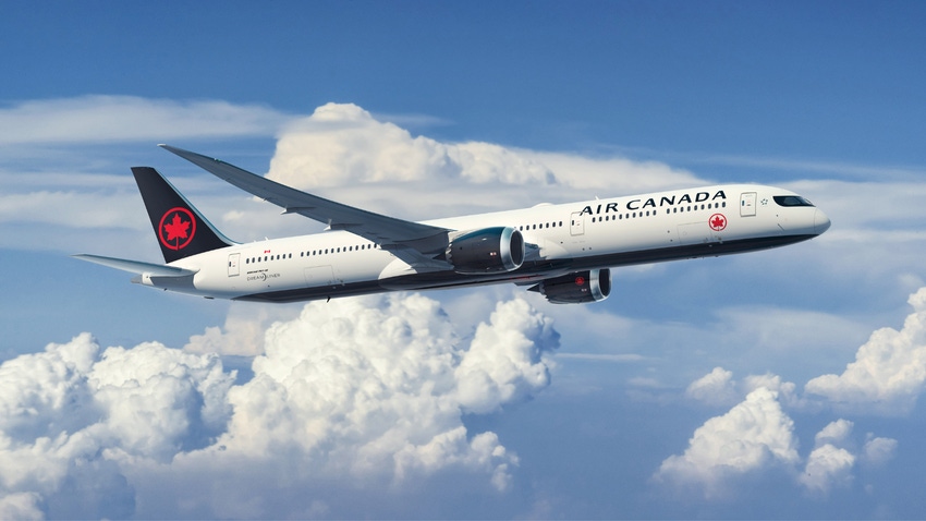 Photo of an Air Canada plane
