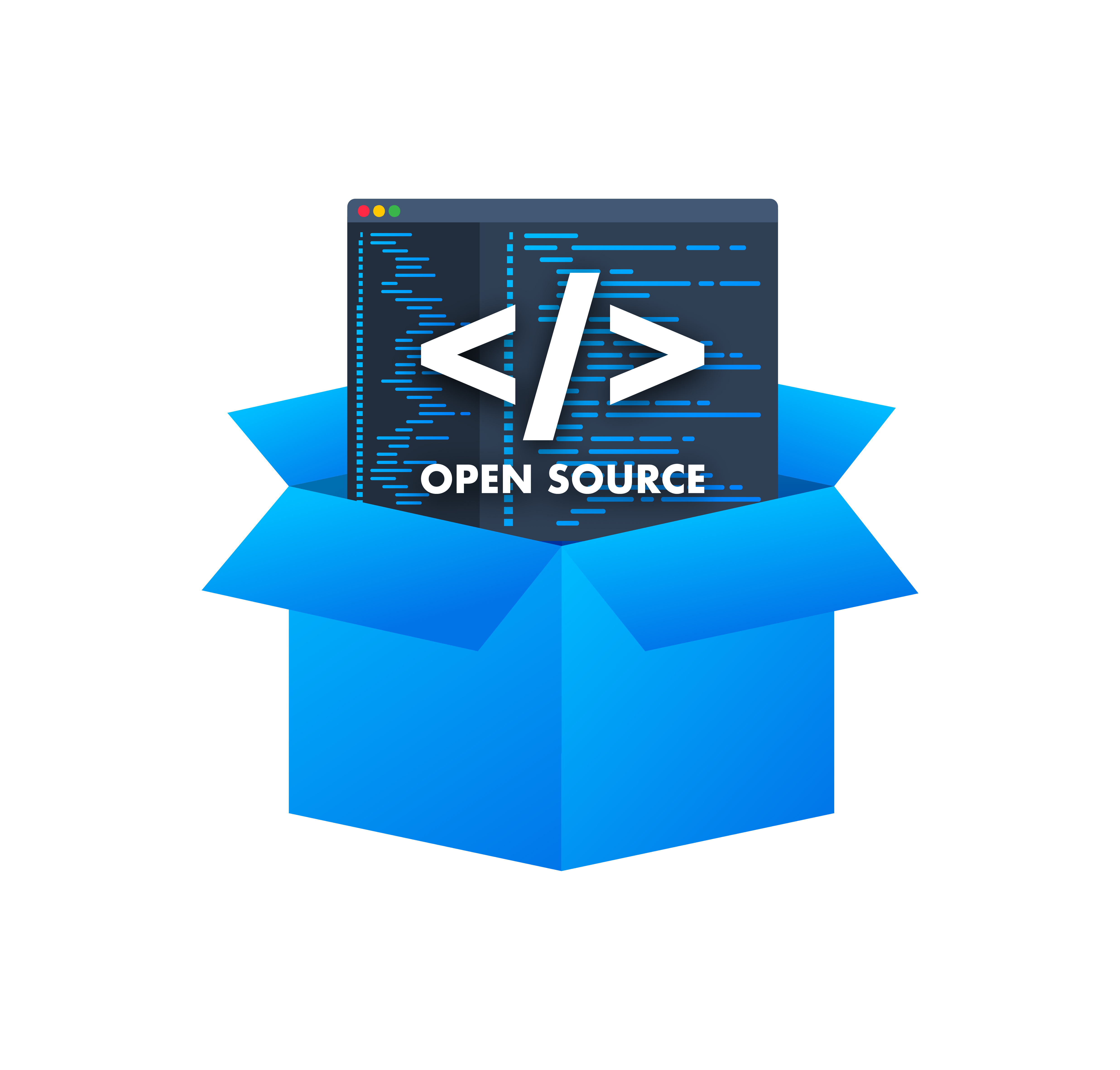 Illustration of open source