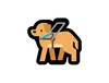 Illustration of guide dog with harness Illustration of guide dog with harness