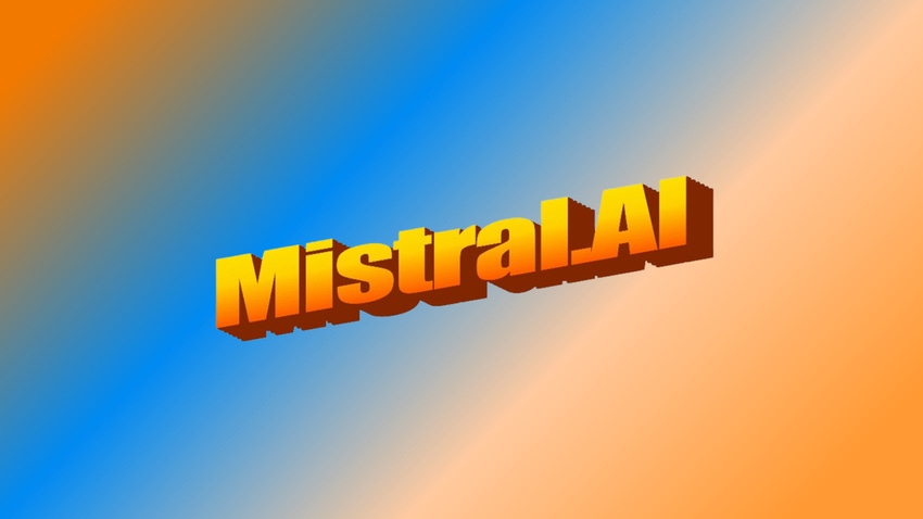Mistral AI logo from X