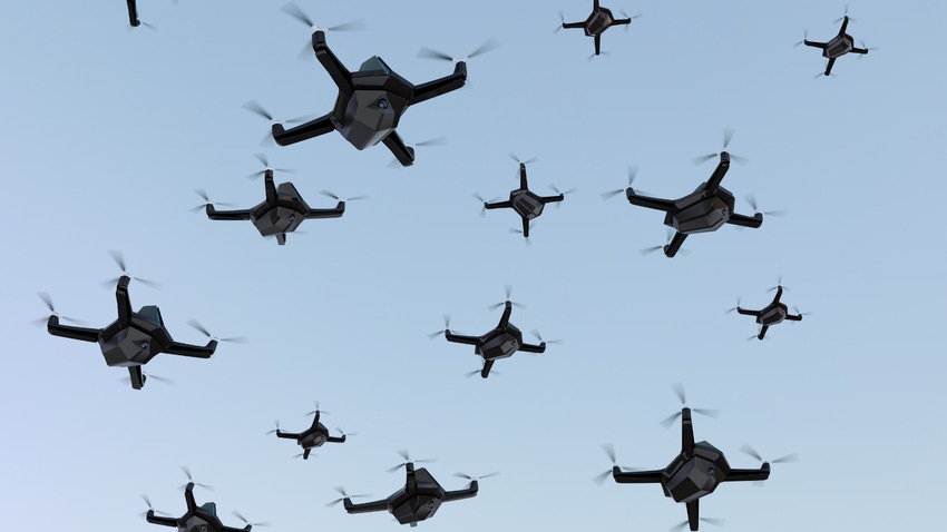 Swarm of drones