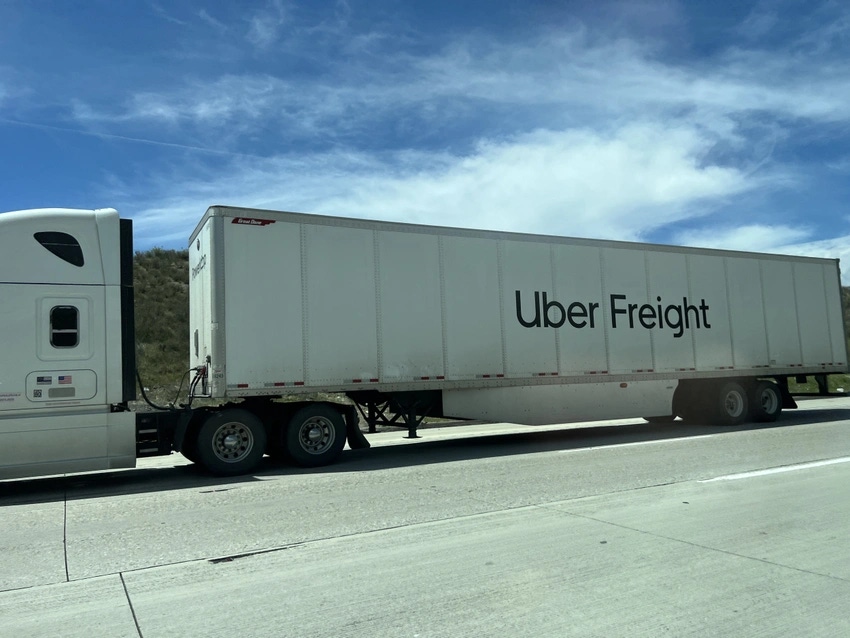 An Uber Freight truck