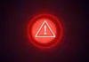 Warning sign of digital risk Warning sign of digital risk