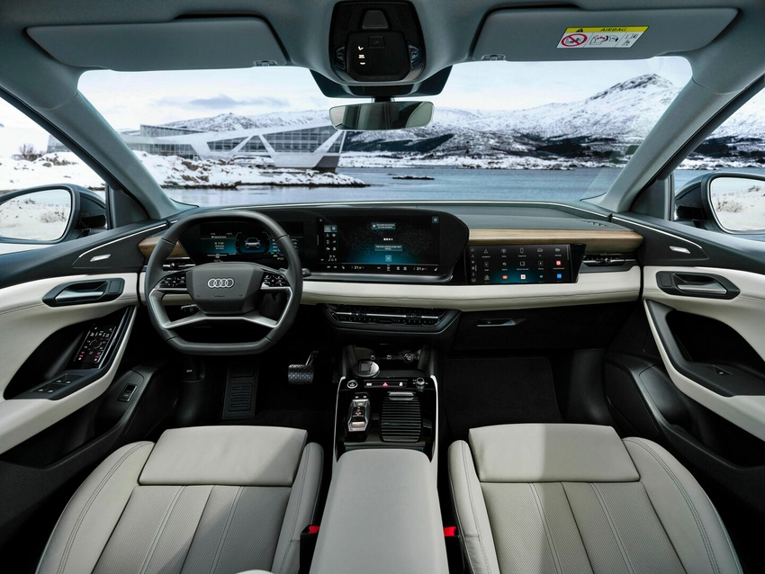 The dashboard of an Audi set to include ChatGPT in its in-cabin voice-control system.