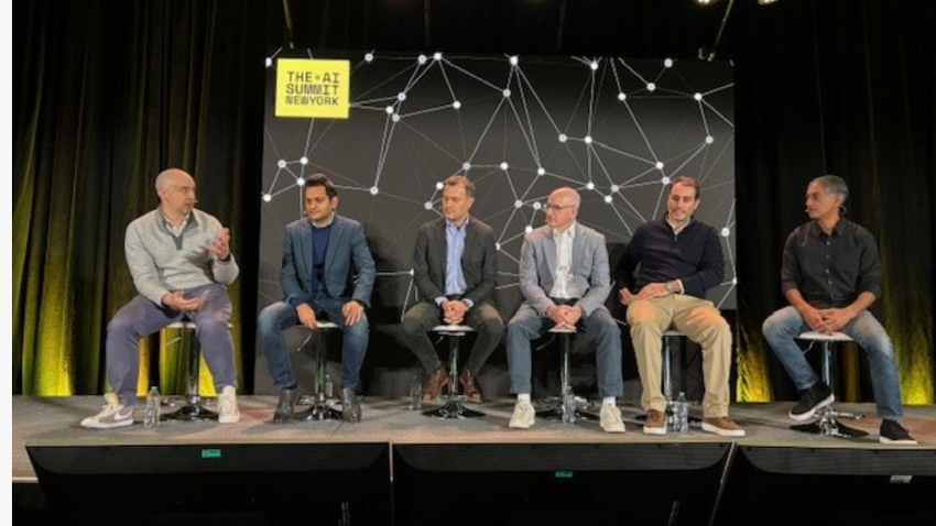 Panelists from leading tech companies at the AI Summit New York. They all believe in a decade all enterprises will be using generative AI.