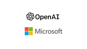 Company logos for Microsoft and OpenAI