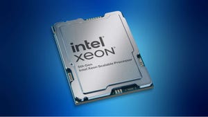 Photo of Intel's 5th gen Xeon chip