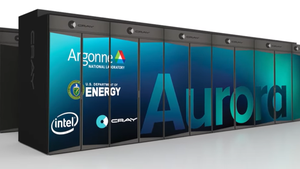 Image of the Aurora supercomputer