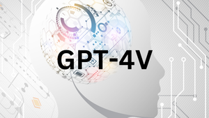 GPT-4V text on a blue background