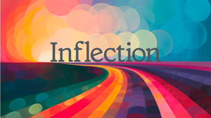 Inflection AI logo on colorful background. Inflection unveiled its latest AI model, Inflection-2.5, set to power its Pi.ai chatbot