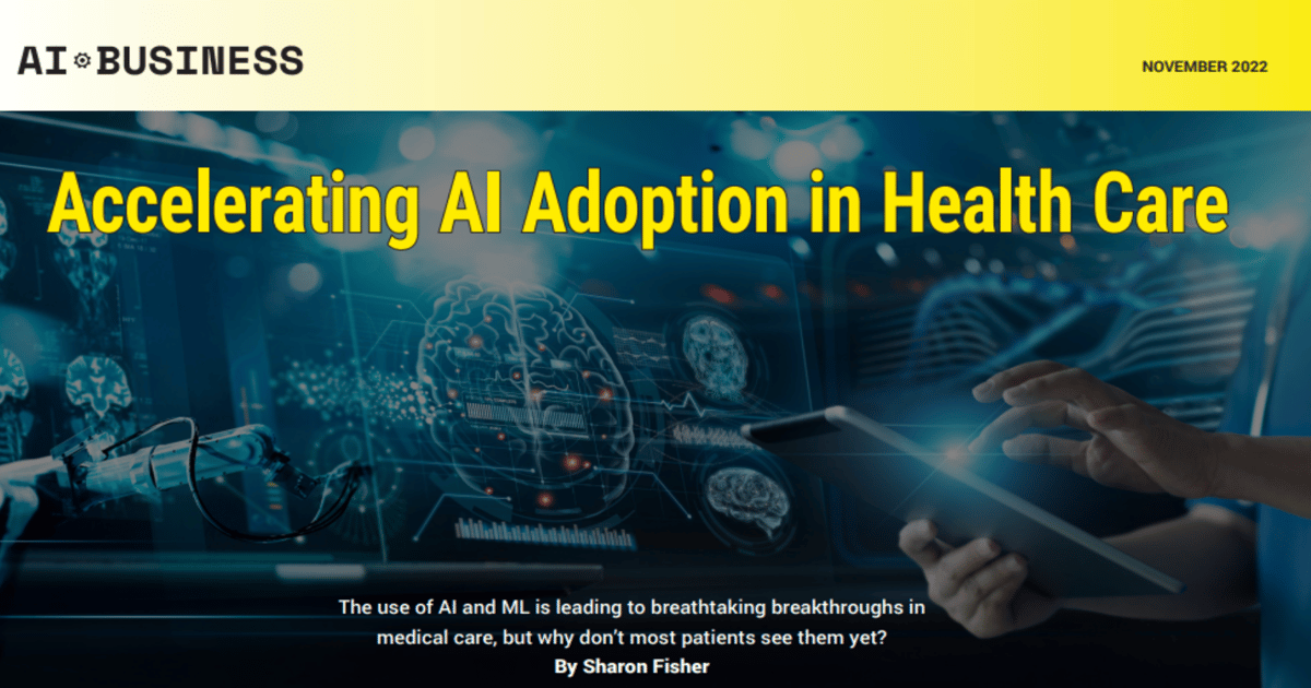 Accelerating Adoption of AI in Health Care