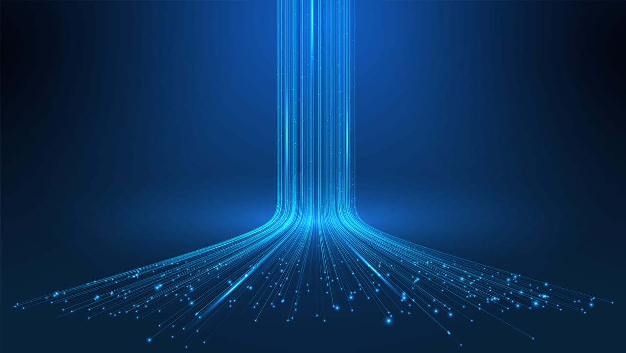 Illustration accompanying: AI Spreading at 'Historic Speed,' According to Stanford Report