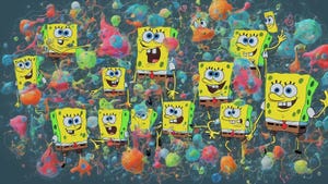 Image of multiple SpongeBob figures