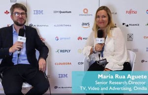 Max Smolaks, editor at AI Business, and Maria Rua Aguete, senior research director, TV, video and advertising at Omdia