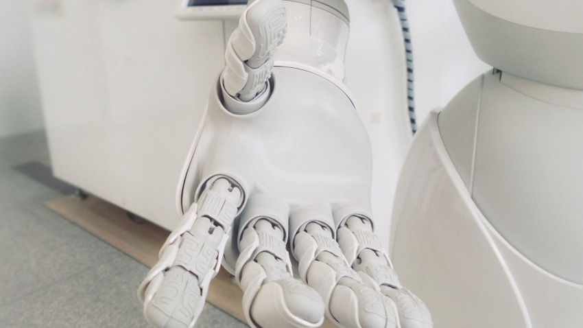Robotic hand laid flap and open