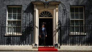 Prime Minister Sunak outside 10 Downing Street in London