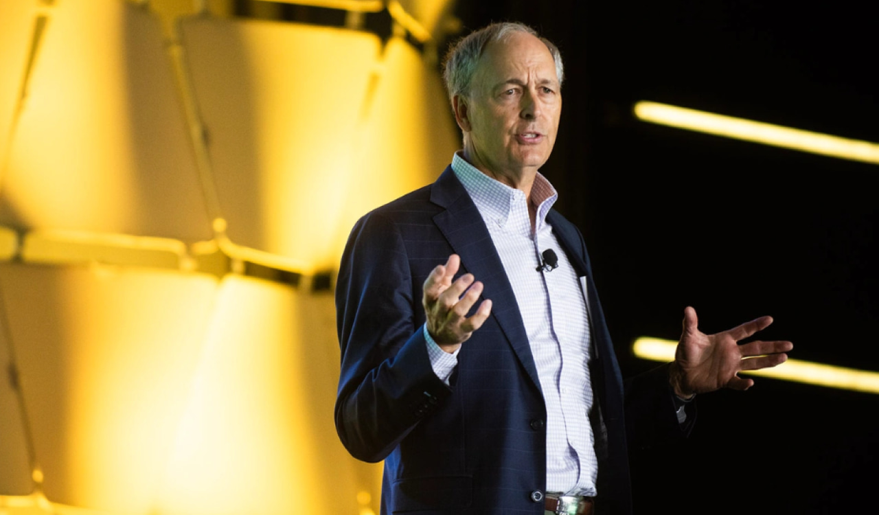 Forrester CEO George Colony addresses crowd at the company's Technology & Innovation Summit North America event in Austin, Texas.