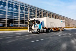Photo of Pony.ai autonomous truck Photo of Pony.ai autonomous truck