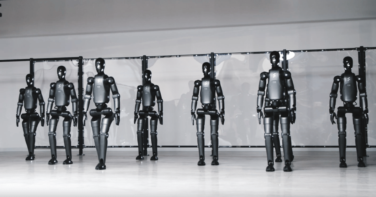 Humanoïde Robot Leert Lopen als een Mens