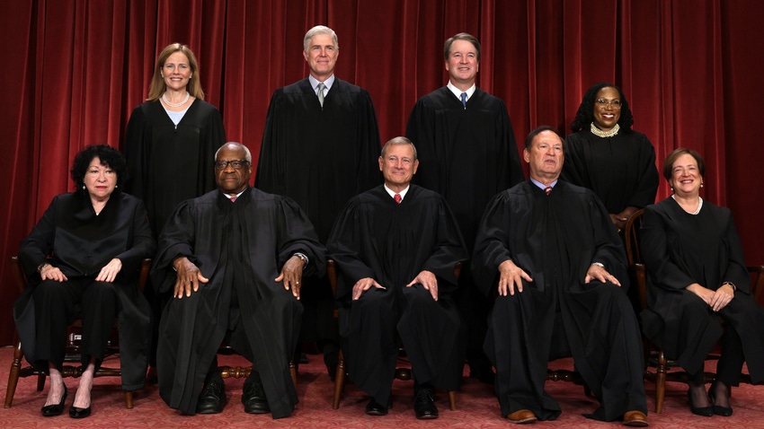 Photo of the justices of the U.S. Supreme Court