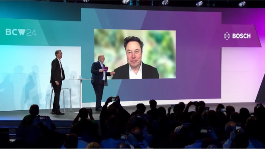 Photo of Elon Musk on video stream