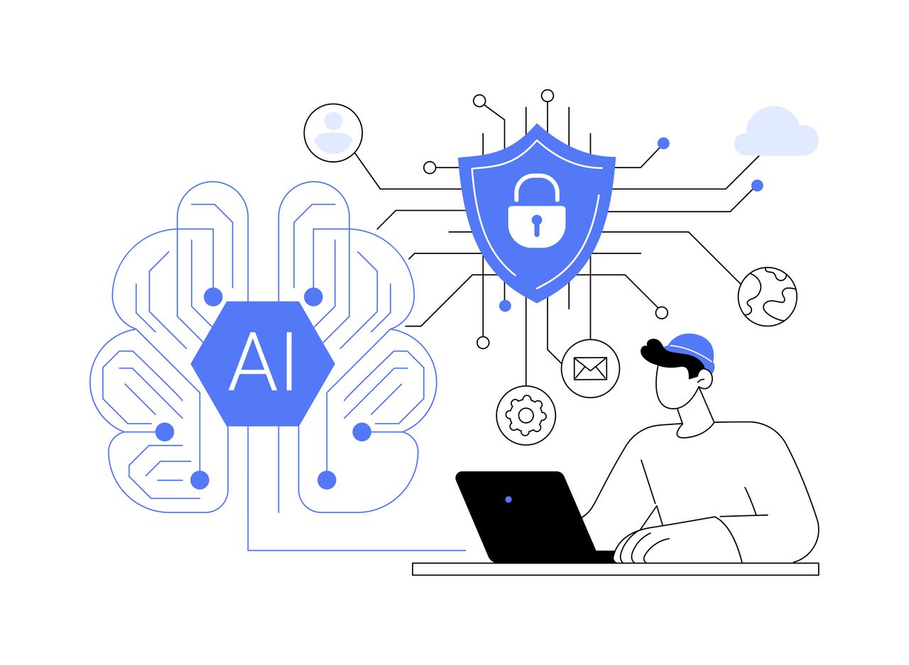 Illustration of AI security risks Illustration of AI security risks