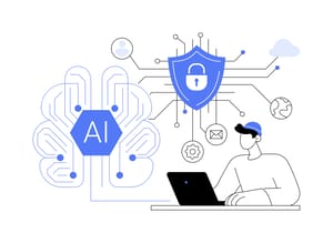 Illustration of AI security risks Illustration of AI security risks