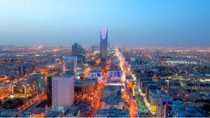 Riyadh, capital of Saudi Arabia skyline at night