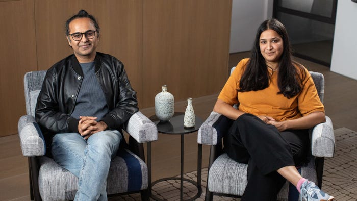 Essential AI founders Ashish Vaswani (left) and Niki Parmar (right). The pair formed a new startup to build large language models to improve enterprise workflows
