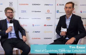 Max Smolaks, editor at AI Business, and Tim Ensor, head of capabilities at Cambridge Consultants 