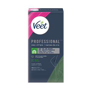 Packshot of Veet Professional Wax Strips, Legs & Body, Dry Skin